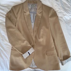 Stradivarious Blazer in Tan, size M